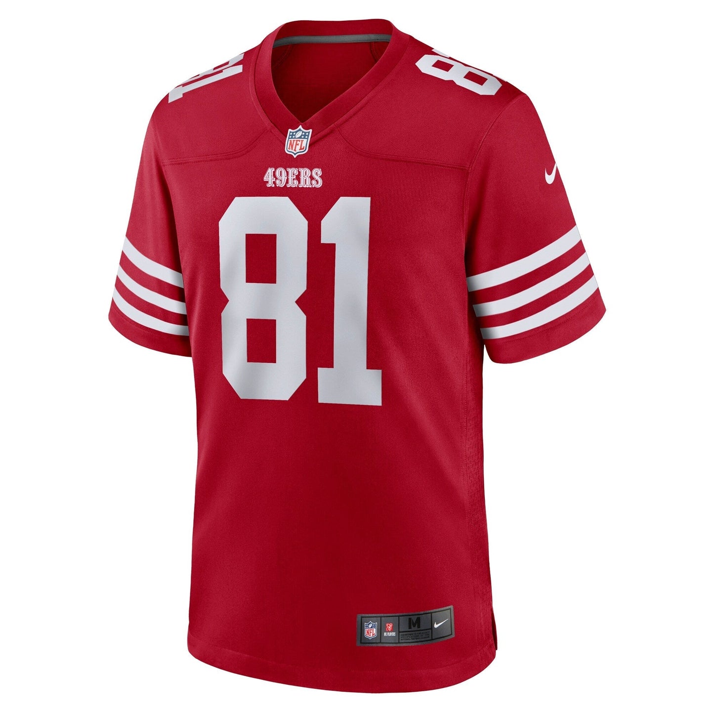 Cameron Latu San Francisco 49ers Team Game Jersey - Scarlet football jersey product view 2