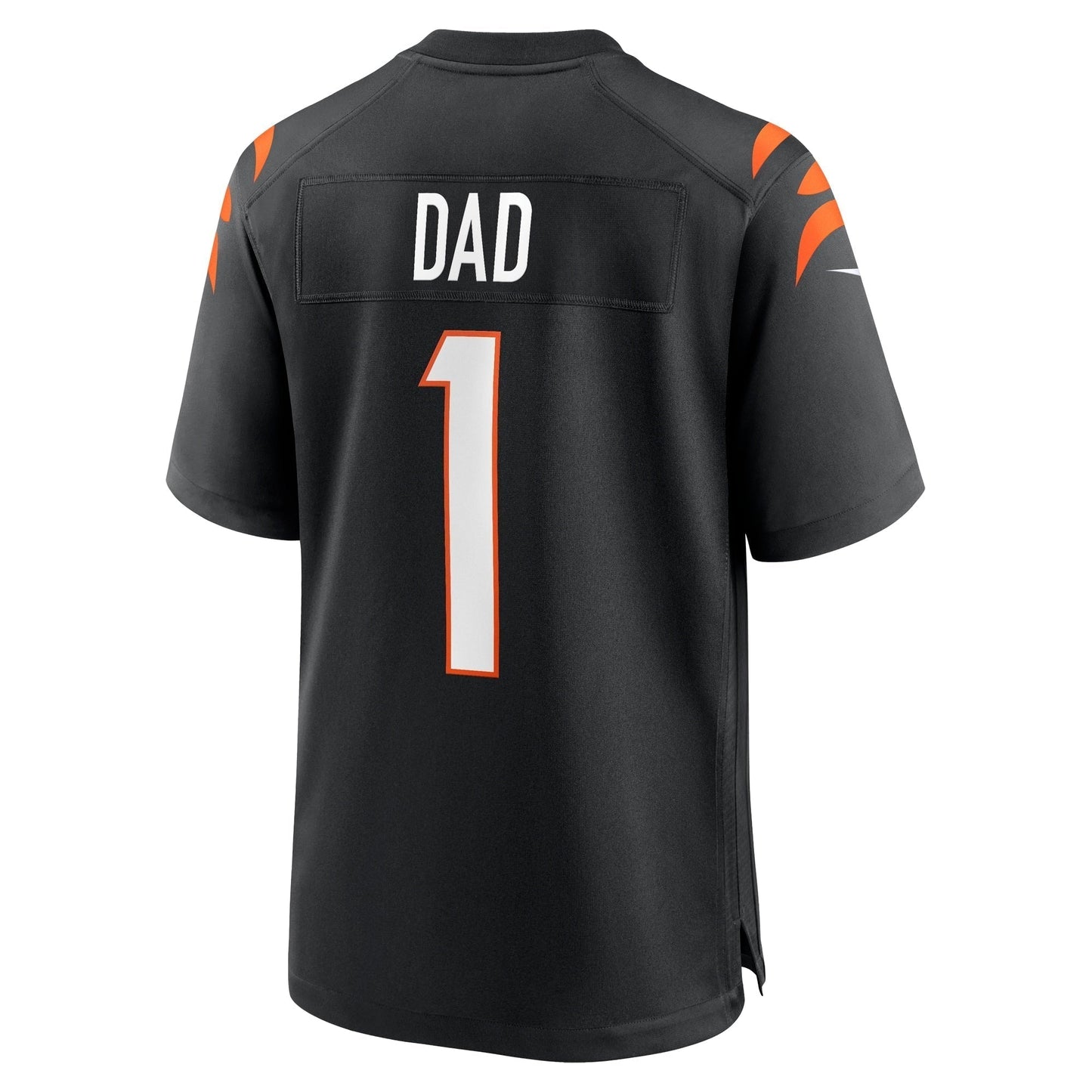 Number 1 Dad Cincinnati Bengals Game Jersey - Black football jersey product view 3
