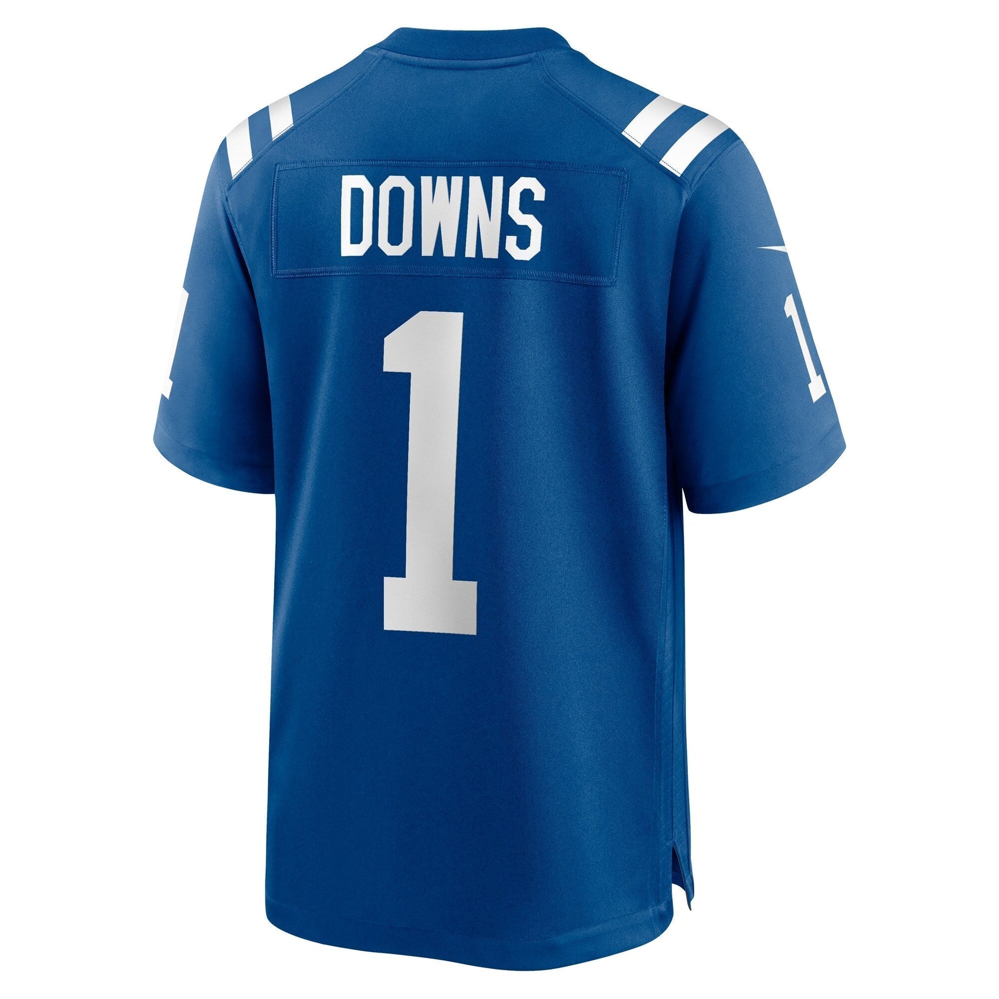 Josh Downs Indianapolis Colts Team Game Jersey - Royal football jersey product view 3