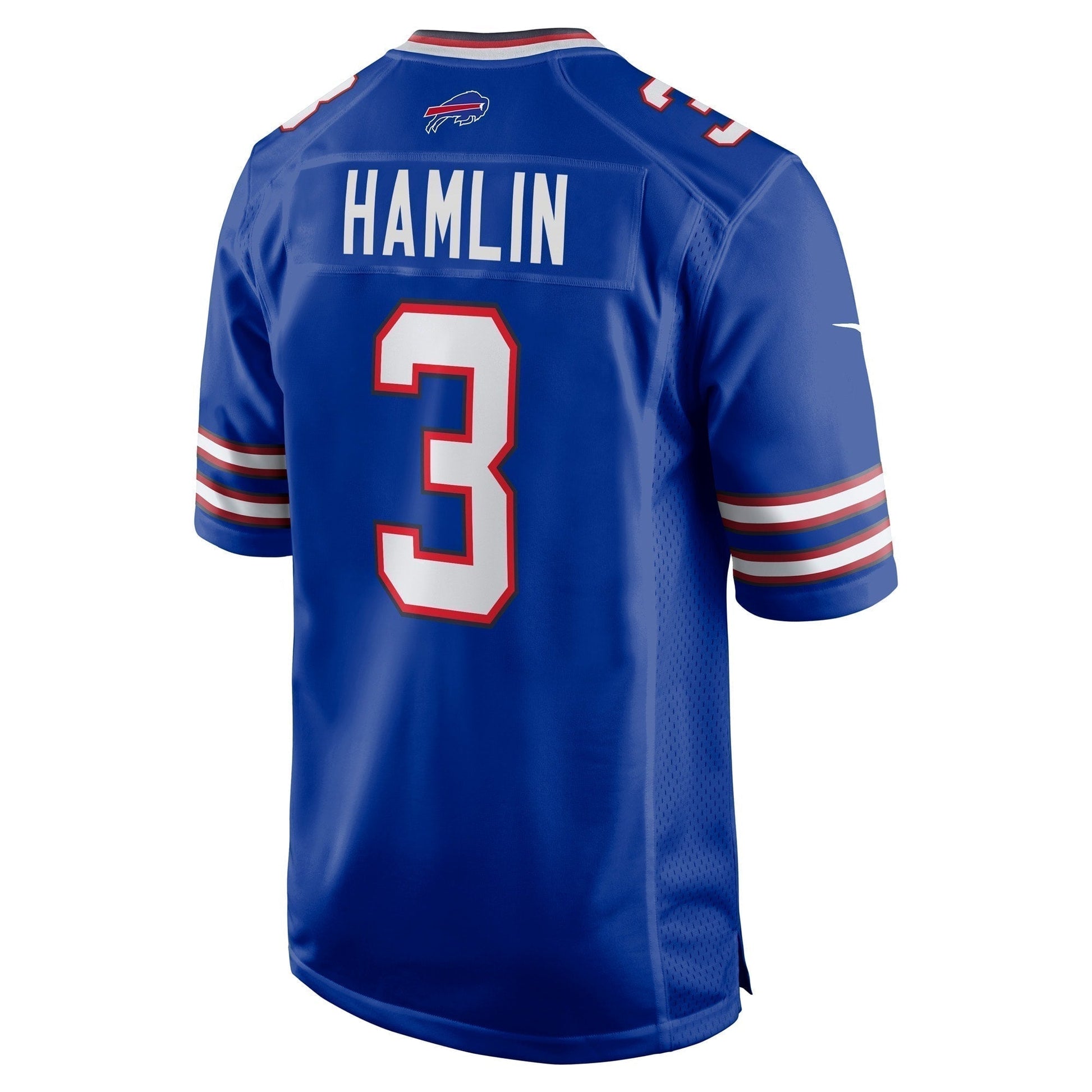 Damar Hamlin Buffalo Bills Game Jersey - Royal football jersey product view 3