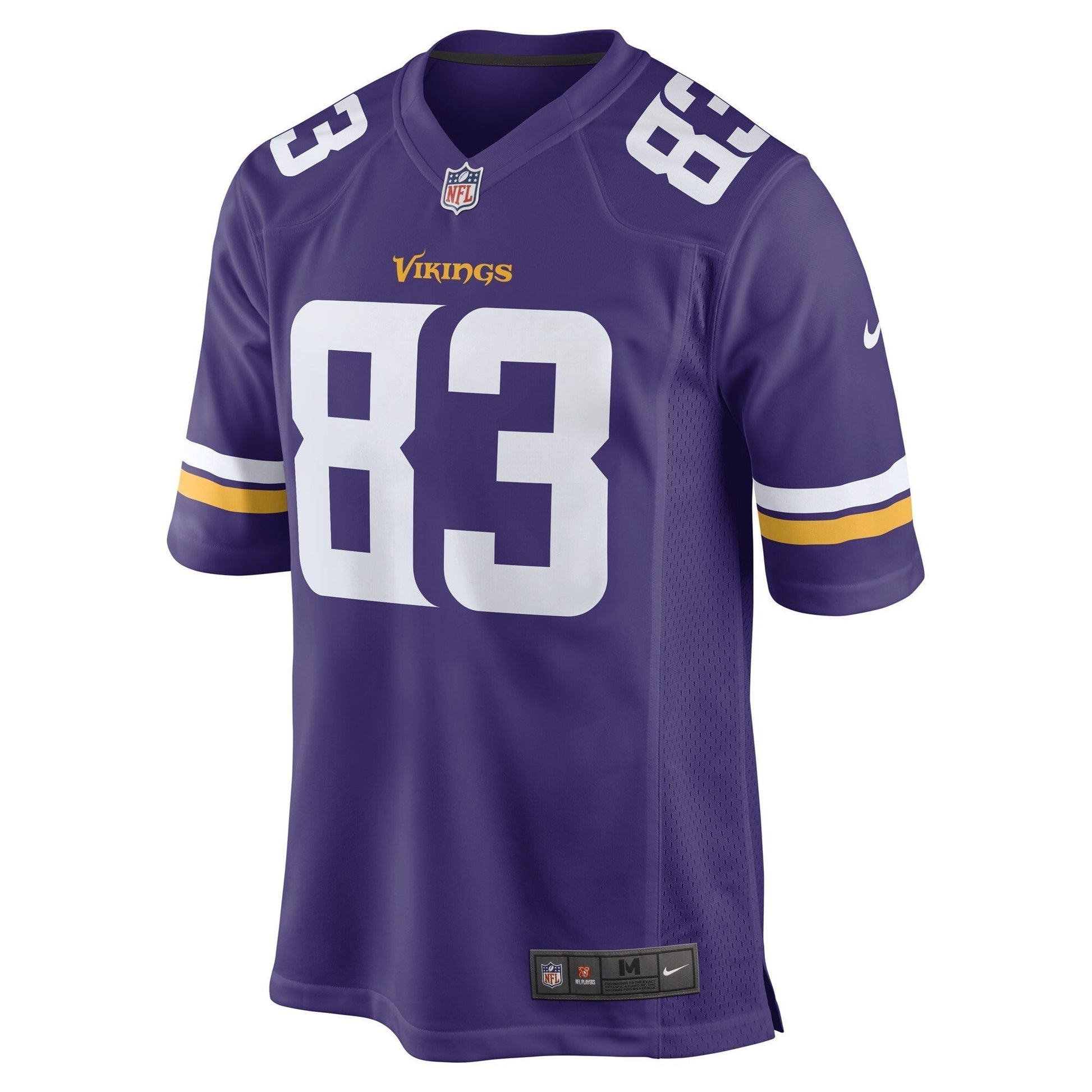 Jalen Nailor Minnesota Vikings Game Jersey - Purple football jersey product view 2