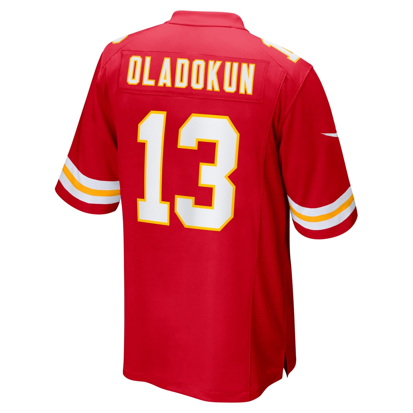 Chris Oladokun Kansas City Chiefs Game Jersey - Red football jersey product view 3