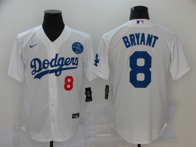 Men's Los Angeles Dodgers Kris Bryant White Replica Baseball Jersey baseball jersey product view 1