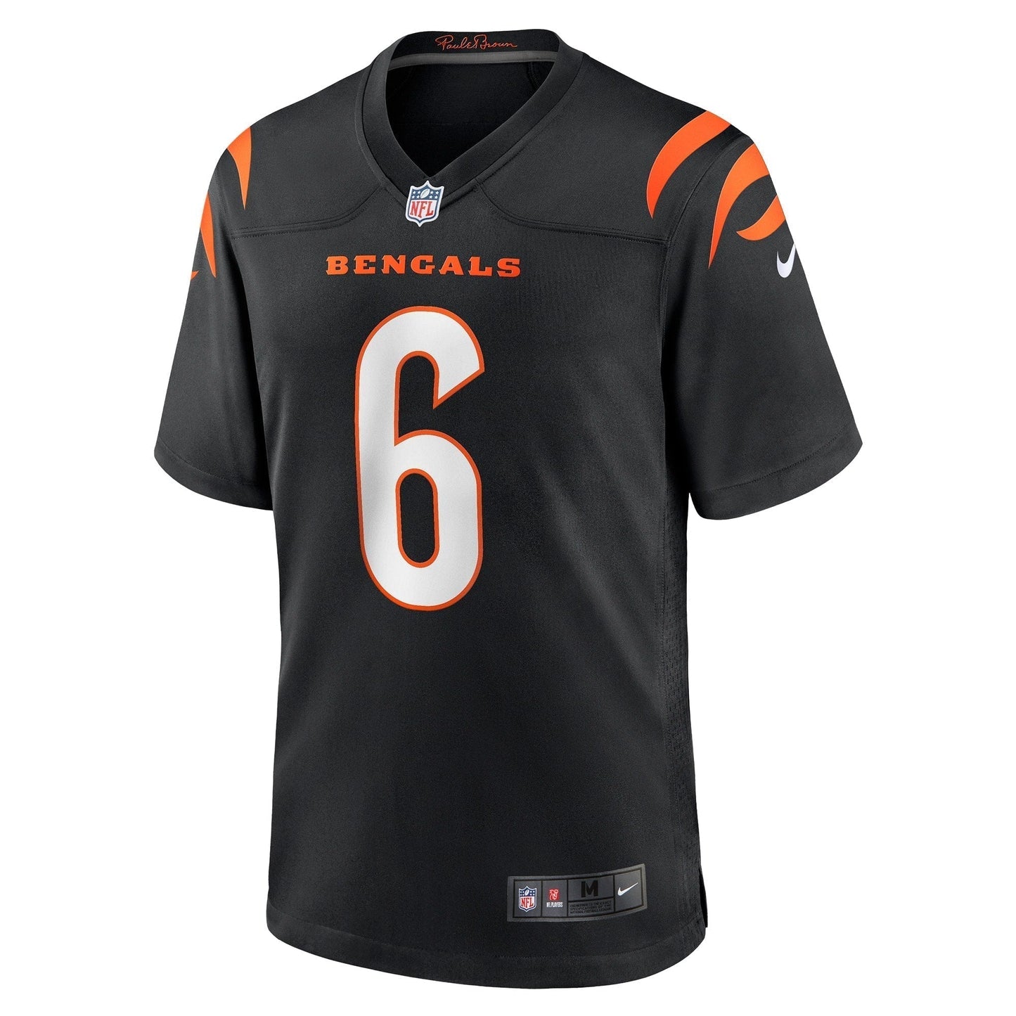 Jake Browning Cincinnati Bengals Game Jersey - Black football jersey product view 2