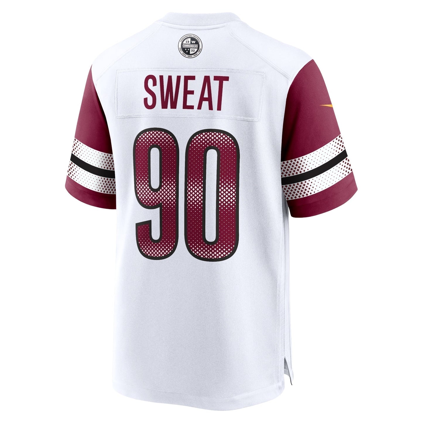 Montez Sweat Washington Commanders Game Jersey - White football jersey product view 3