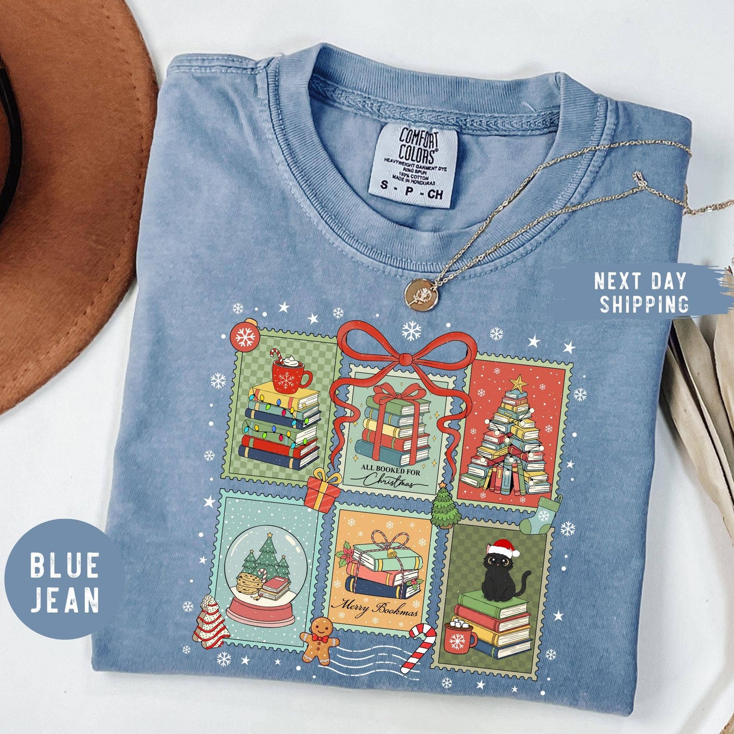 Christmas Book Lover Tee Unisex T-shirt, Sweatshirt, Hoodie, Long Sleeve Tee - T-Shirt, Sweatshirt, Hoodie