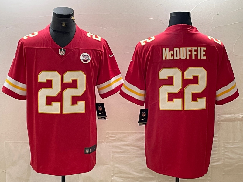Men's Kansas City Chiefs Trent McDuffie #22 Red Game Player Jersey1 football jersey product view 1