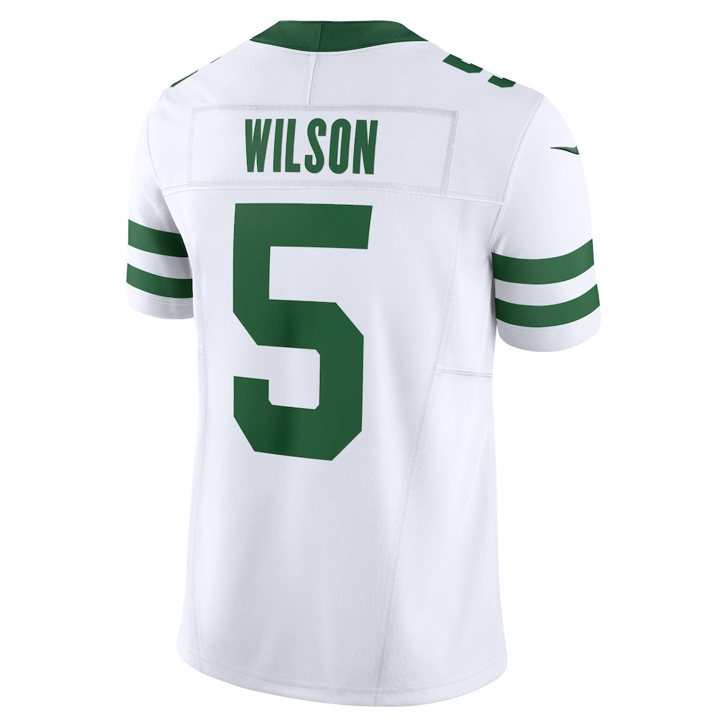 NY.Jets #5 Garrett Wilson Legacy White Vapor F.U.S.E. Limited Jersey football jersey product view 1