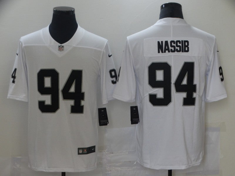 Men's Las Vegas Raiders Carl Nassib White Game Jersey football jersey product view 1