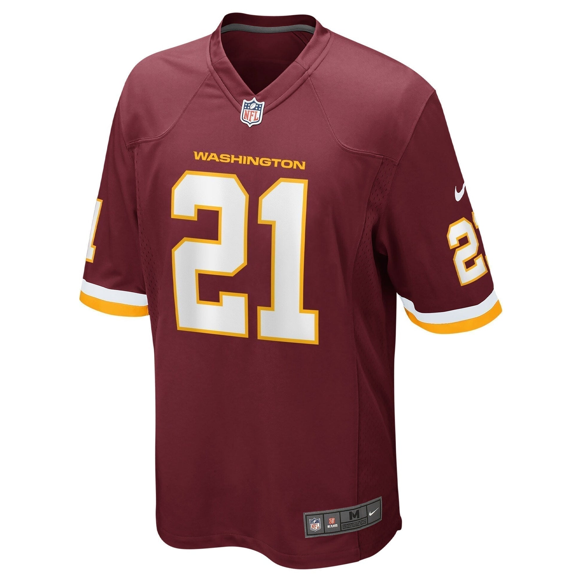 Sean Taylor Washington Football Team Retired Team Game Jersey - Burgundy football jersey product view 2