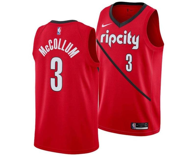 C.J McCollum Portland Trailblazers Jersey basketball jersey product view 1