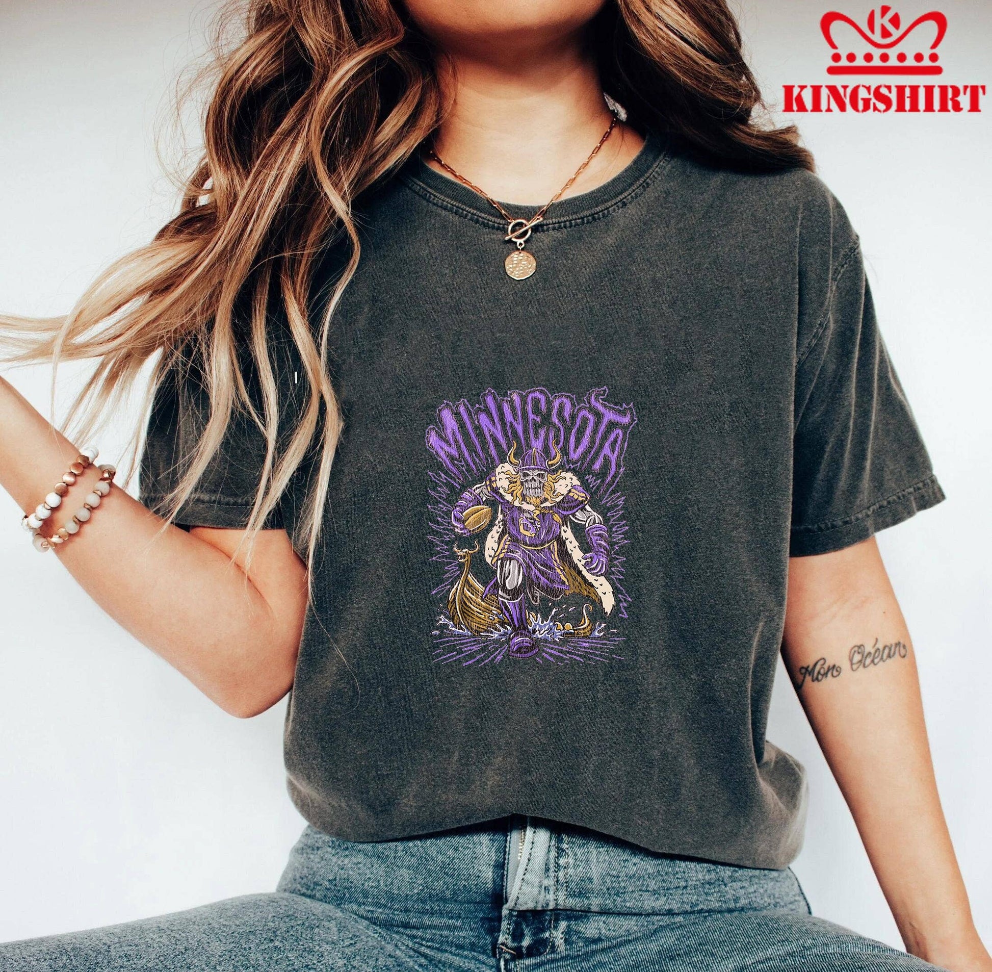 Valiant Spirit of Minnesota - the Viking Warrior Unisex T-shirt, Sweatshirt, Hoodie, Long Sleeve Tee - T-Shirt, Sweatshirt, Hoodie