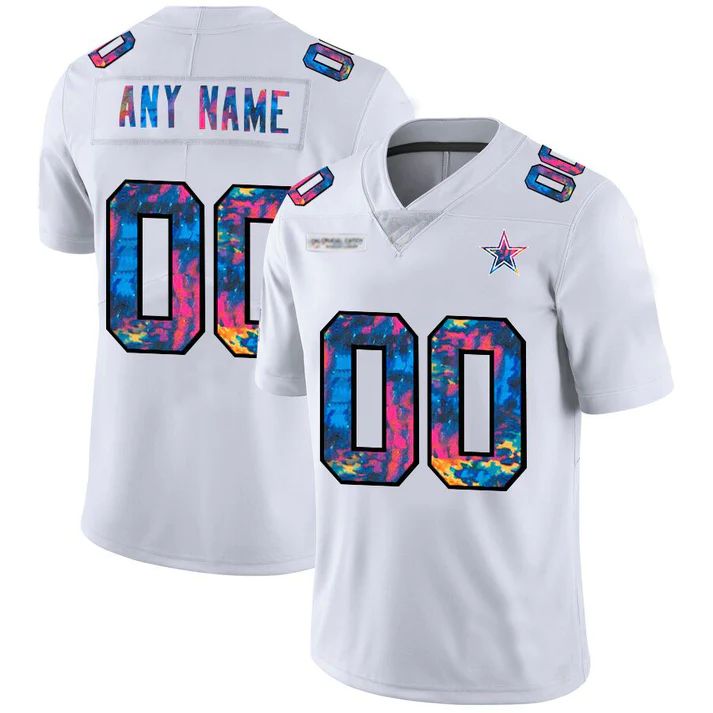 Custom1 Dallas Cowboys White Crucial Catch Vapor Limited Jersey1 Stitched Jersey1 Football Jerseys football jersey product view 1