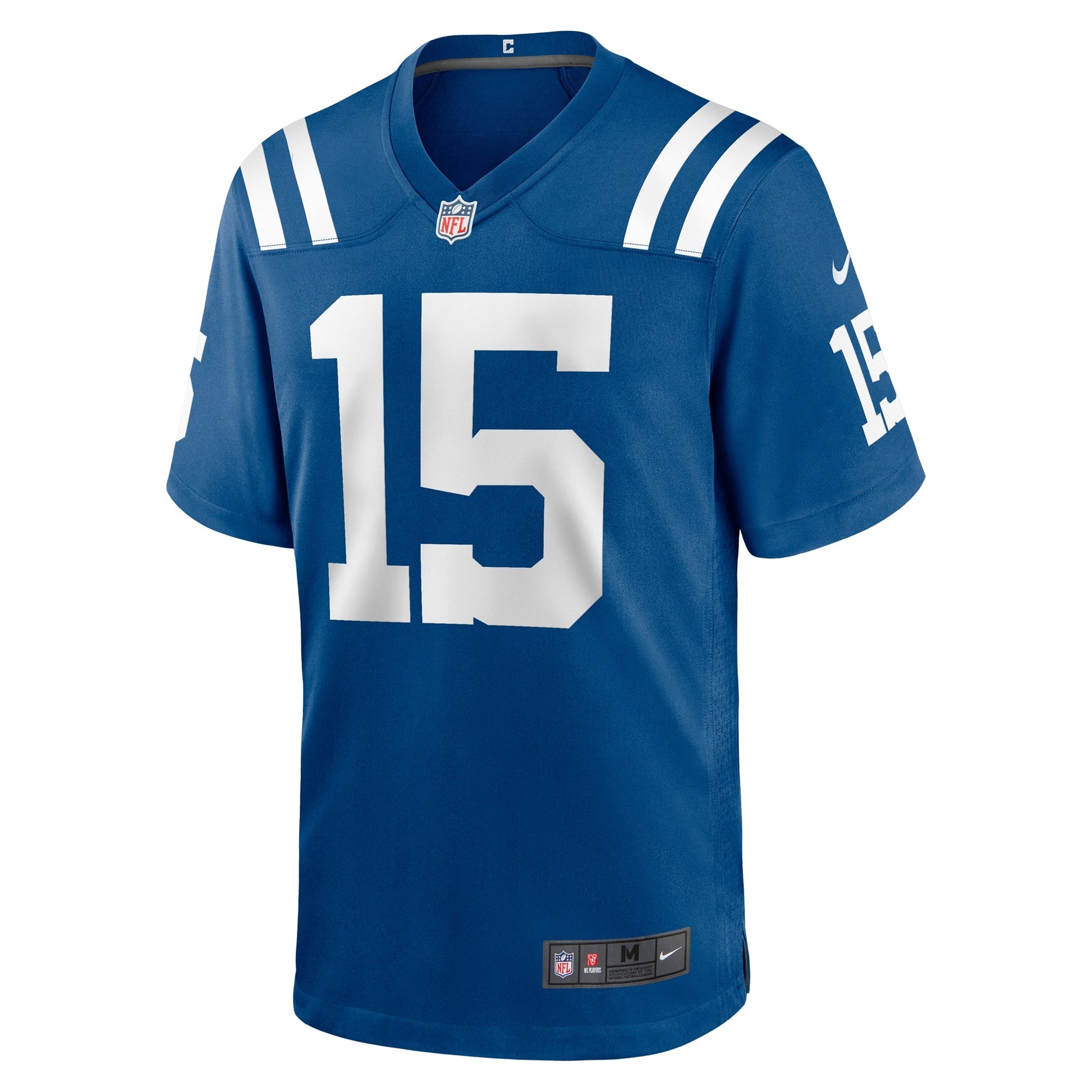 Joe Flacco Indianapolis Colts Game Jersey - Royal football jersey product view 2