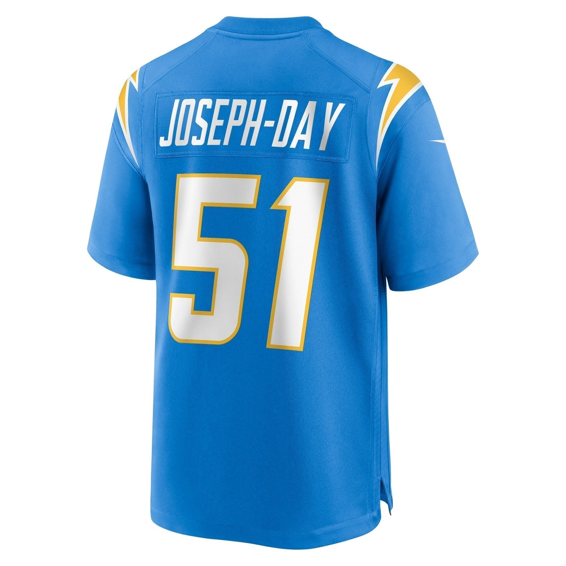 Sebastian Joseph-Day Los Angeles Chargers Game Jersey - Powder Blue football jersey product view 3