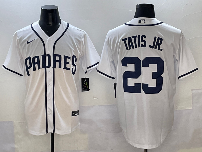 Men's San Diego Padres Fernando Tatis Jr. MLB White Stitched Jersey baseball jersey product view 1