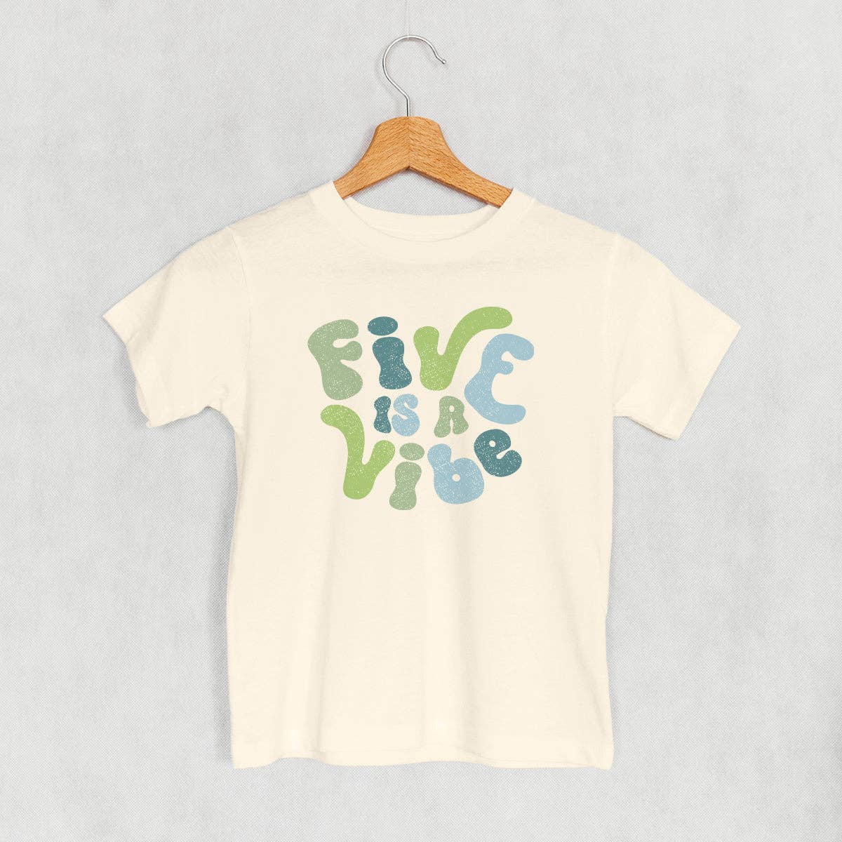 Five Is A Vibe (Blue + Green) (Kids) Unisex T-shirt, Sweatshirt, Hoodie, Long Sleeve Tee - T-Shirt, Sweatshirt, Hoodie