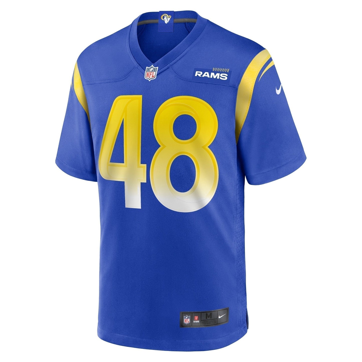 Omar Speights Los Angeles Rams Game Jersey - Royal football jersey product view 2