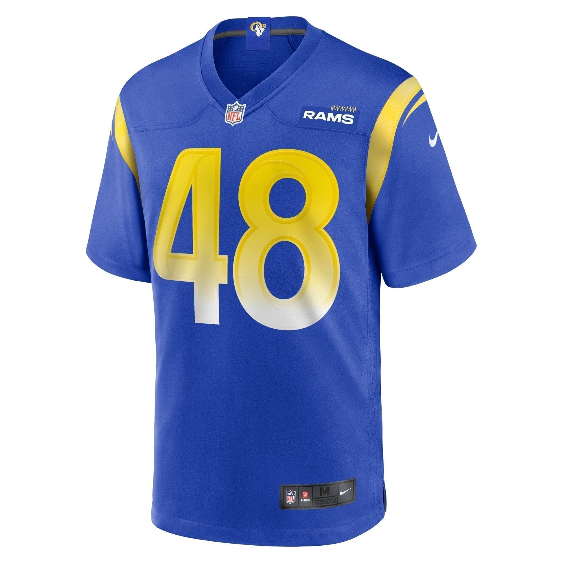 Omar Speights Los Angeles Rams Game Jersey - Royal football jersey product view 2