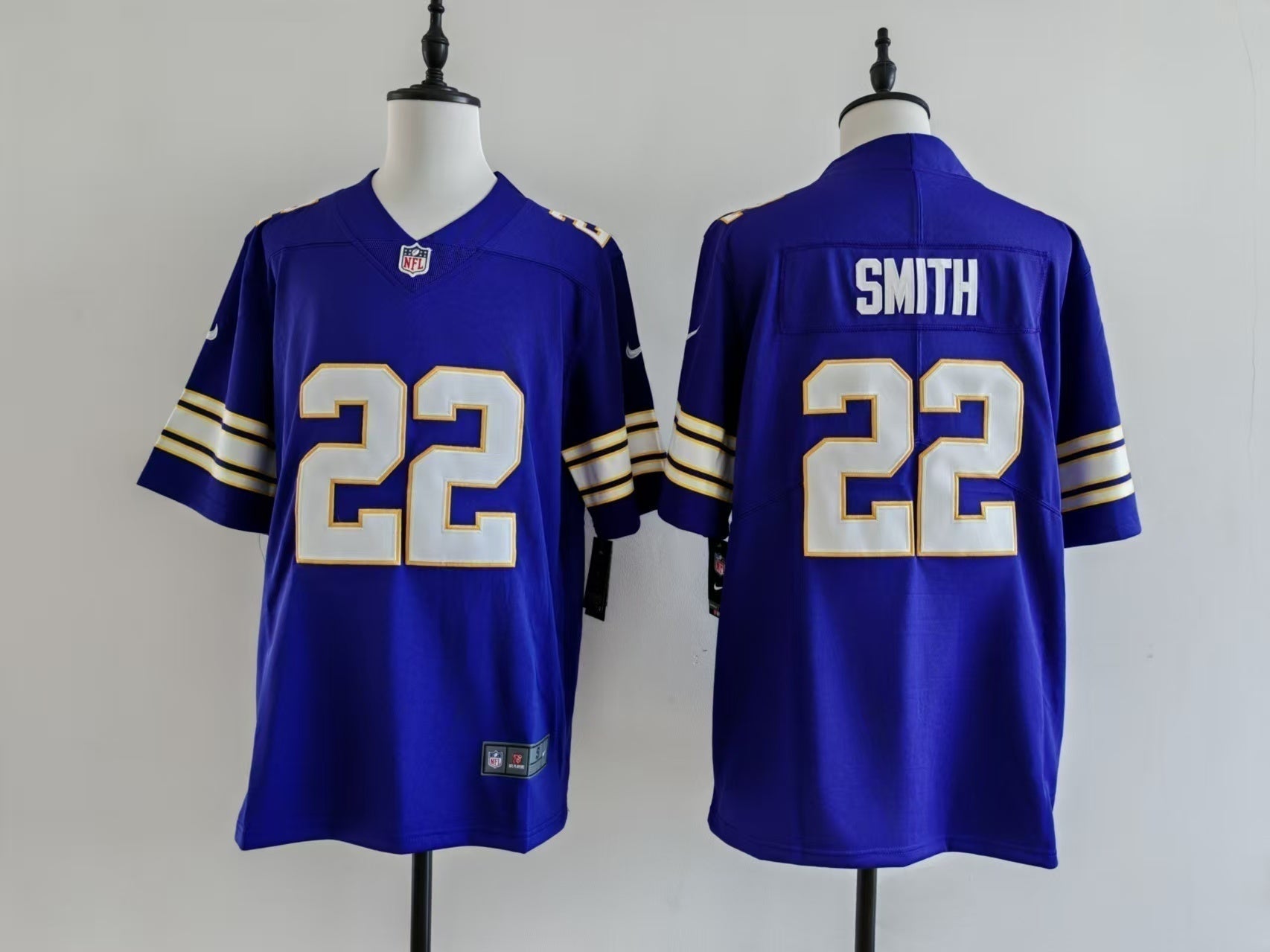 Men's Minnesota Vikings Harrison Smith Jersey - Retro Purple football jersey product view 1