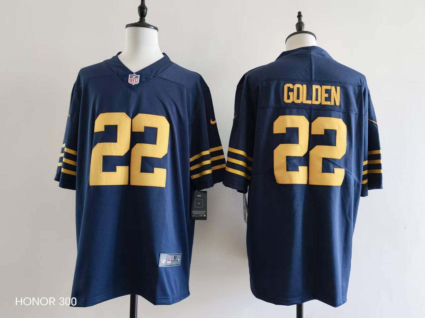Men's Green Bay Packers Matthew Golden Jersey #22 football jersey product view 1
