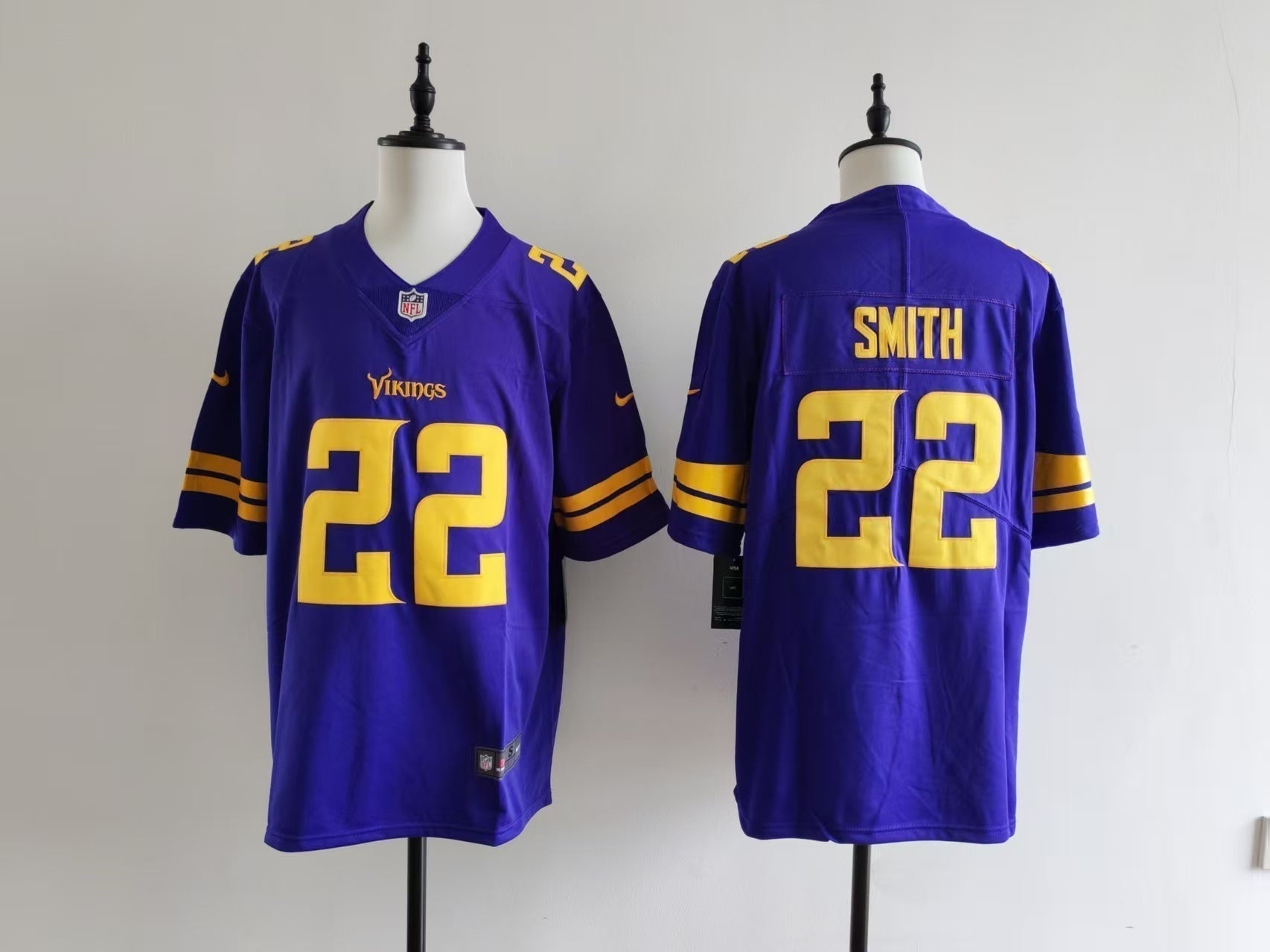 Men's Minnesota Vikings Harrison Smith Jersey - Purple football jersey product view 1
