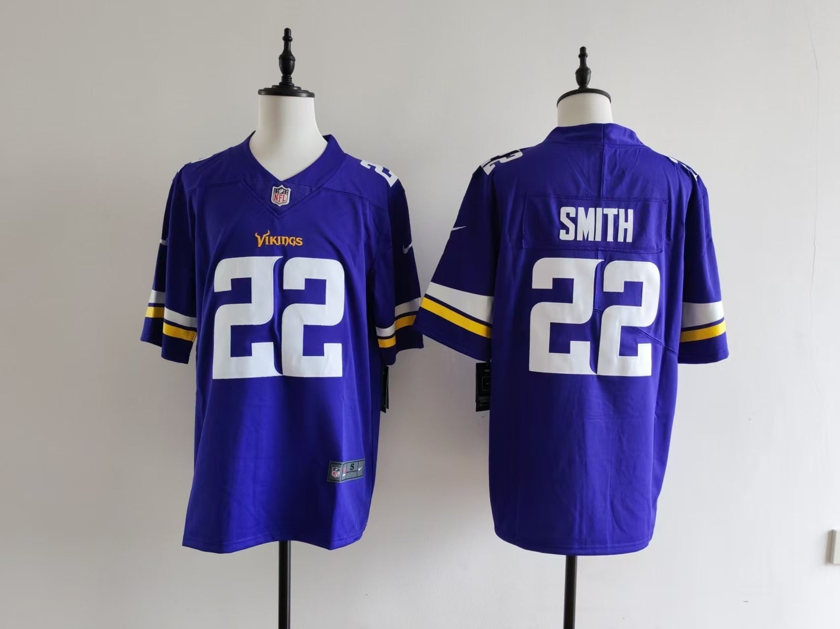 Men's Minnesota Vikings Harrison Smith Jersey - Purple#22 football jersey product view 1