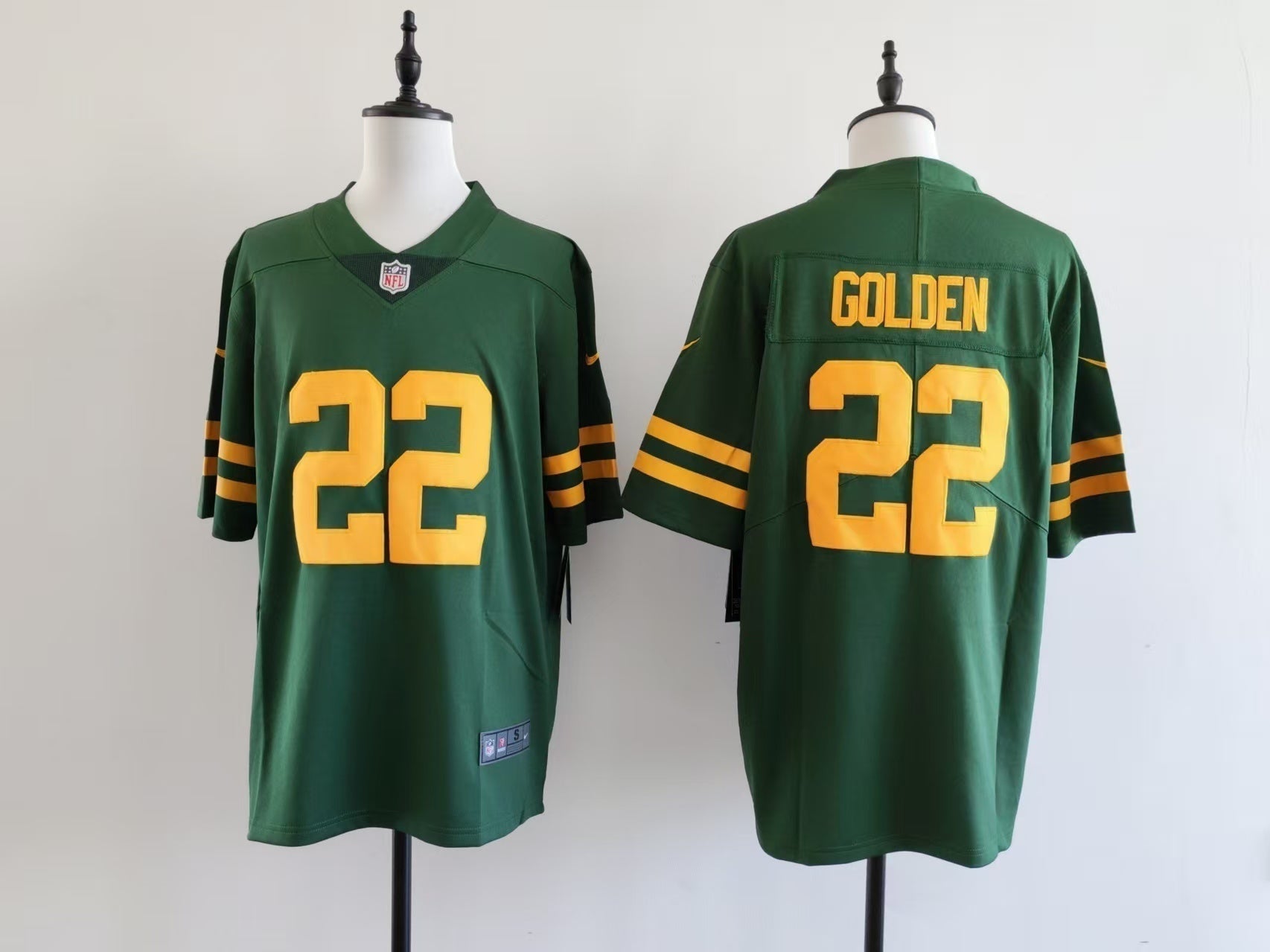 Men's Green Bay Packers Matthew Golden Jersey football jersey product view 1