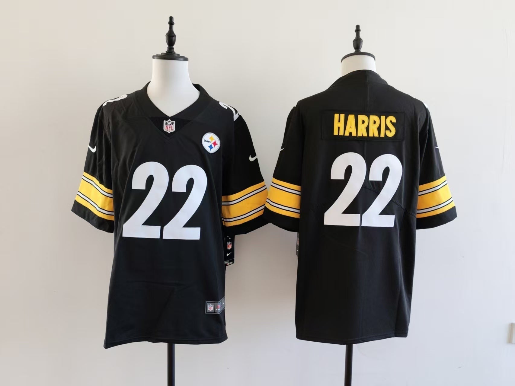 Men's Pittsburgh Steelers Najee Harris Jersey - Black football jersey product view 1
