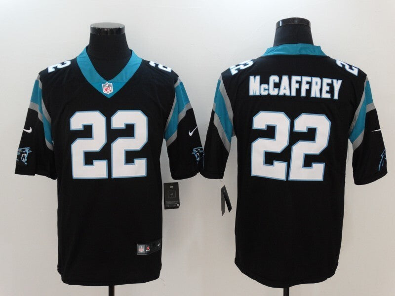 Men's Carolina Panthers Christian McCaffrey Jersey-Black football jersey product view 1