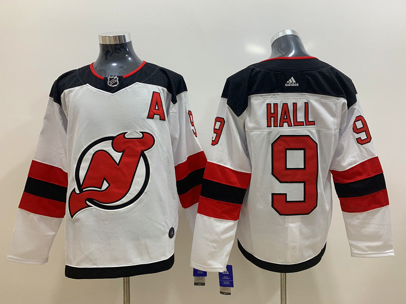 Men's New Jersey1 Devils Taylor Hall #9 White Player Game Jersey1 sports jersey product view 1