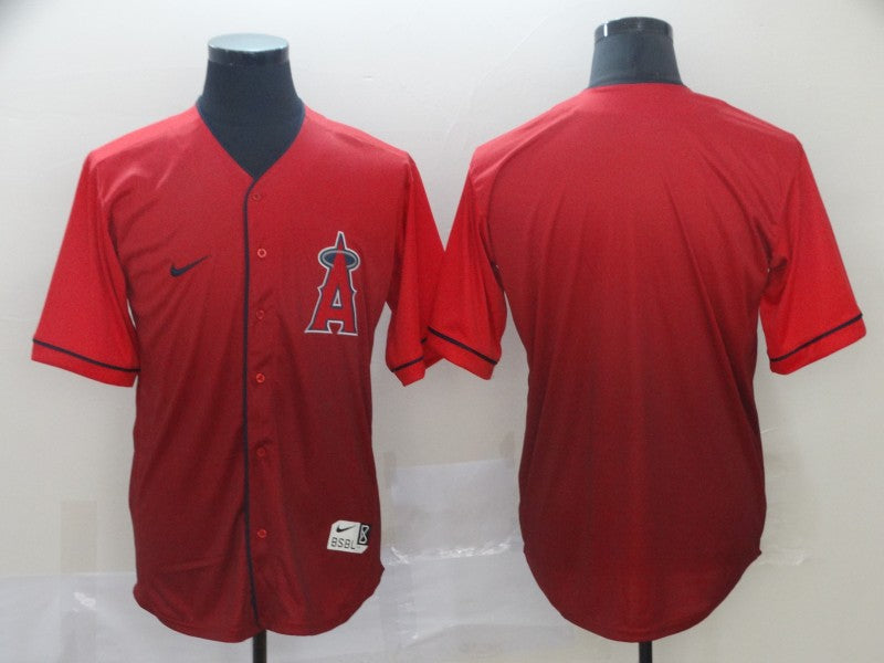 Men's Los Angeles Angels Red Replica Player Blank Jersey1 baseball jersey product view 1