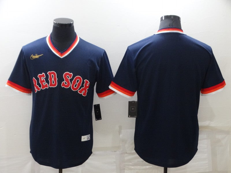 Men's Boston Red Sox Navy Replica Team Blank Jersey baseball jersey product view 1