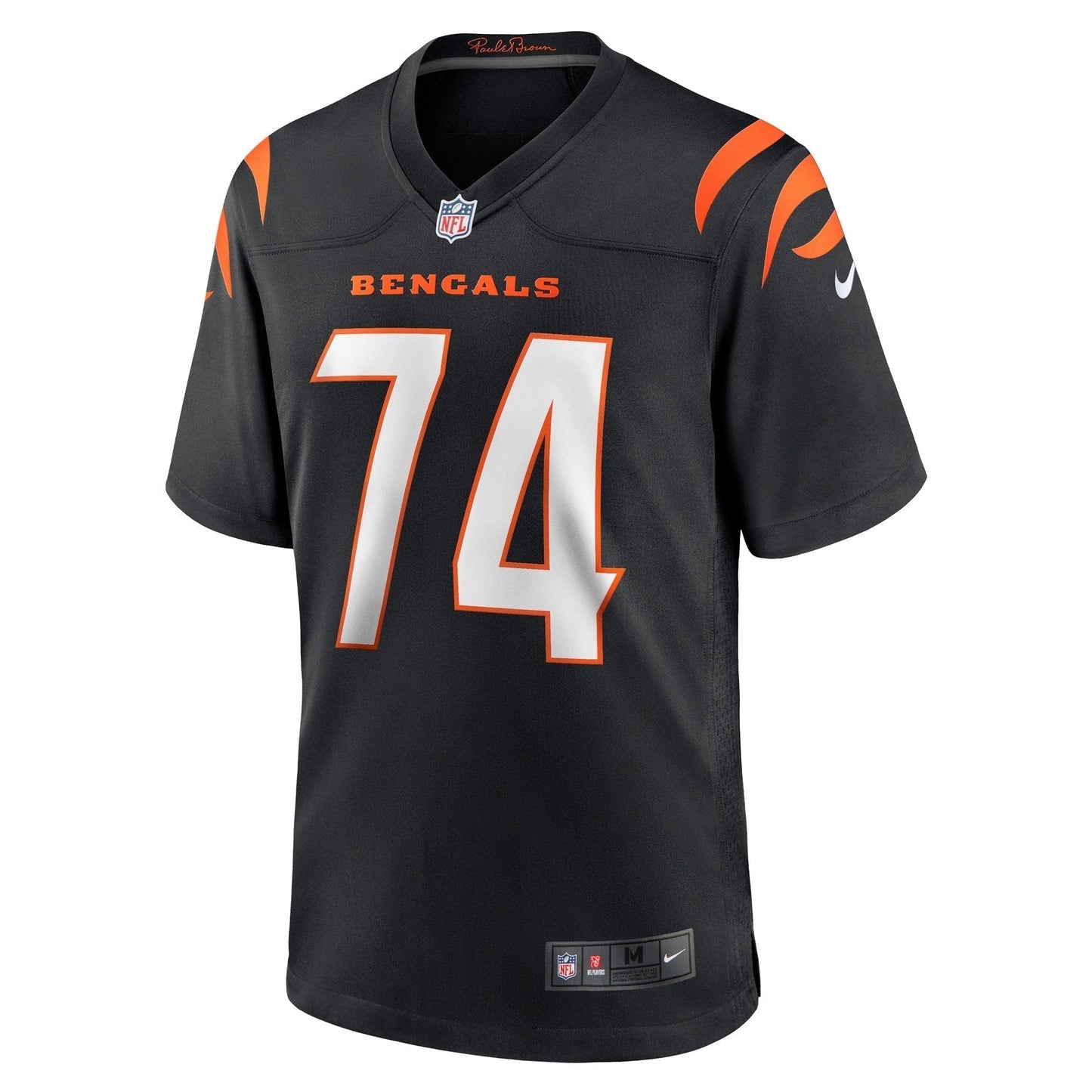 Max Scharping Cincinnati Bengals Game Jersey - Black football jersey product view 2
