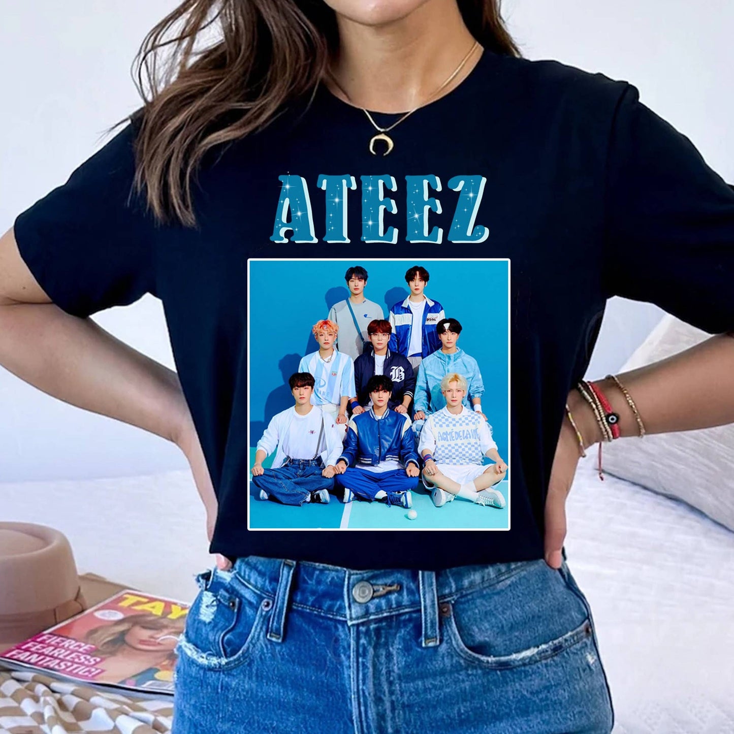 Ateez-Inspired Threads - Exclusive Kpop Merch For Atiny Deli Unisex T-shirt, Sweatshirt, Hoodie, Long Sleeve Tee - T-Shirt, Sweatshirt, Hoodie