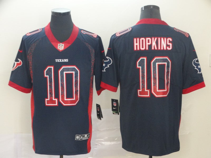 Men's Houston Texans DeAndre Hopkins #10 Navy Player Game Jersey1 football jersey product view 1