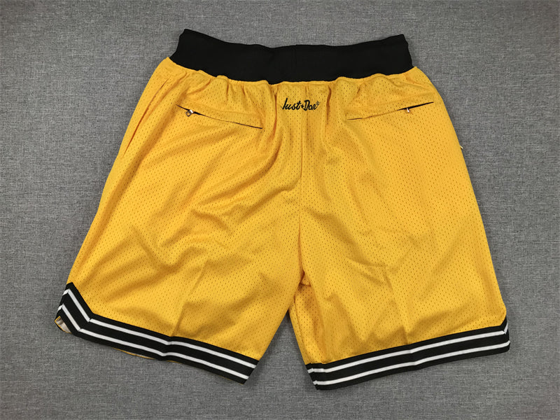 Men's Pittsburgh Steelers Yellow Pocket Shorts football jersey product view 2