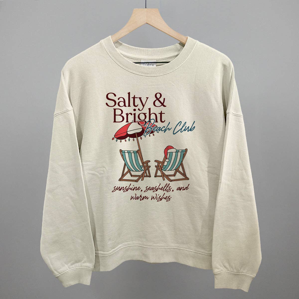 Salty & Bright Beach Club Unisex T-shirt, Sweatshirt, Hoodie, Long Sleeve Tee - T-Shirt, Sweatshirt, Hoodie