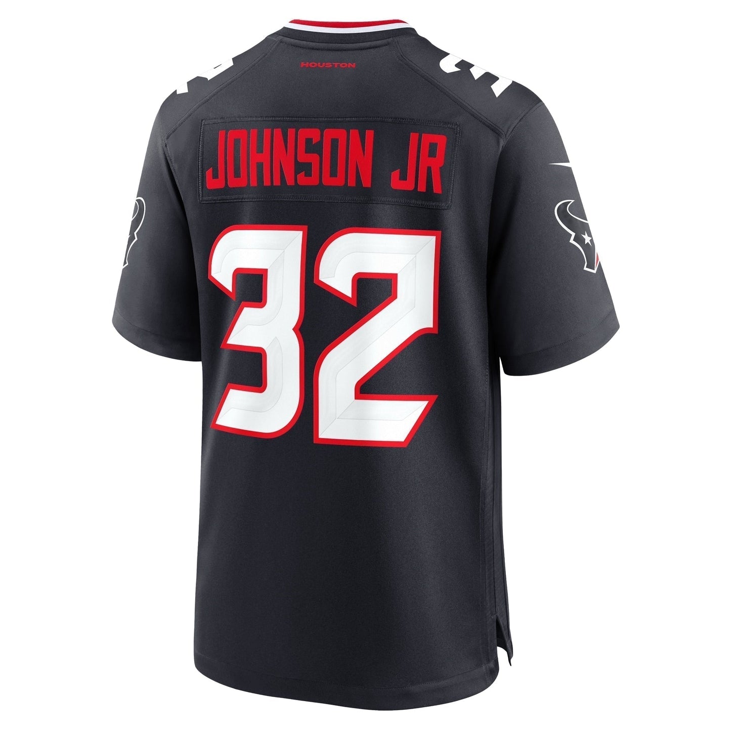 Lonnie Johnson Jr. Houston Texans Team Game Jersey - Navy football jersey product view 3