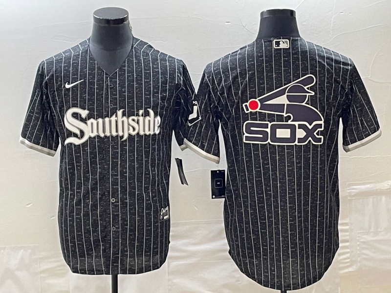 Men's Chicago White Sox Black City Connect Replica Player Jersey baseball jersey product view 1