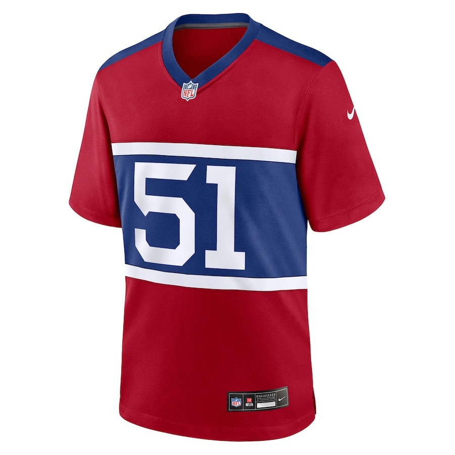 Men's New York Giants Abdul Carter Red First Round Pick Alternate Game Jersey football jersey product view 2