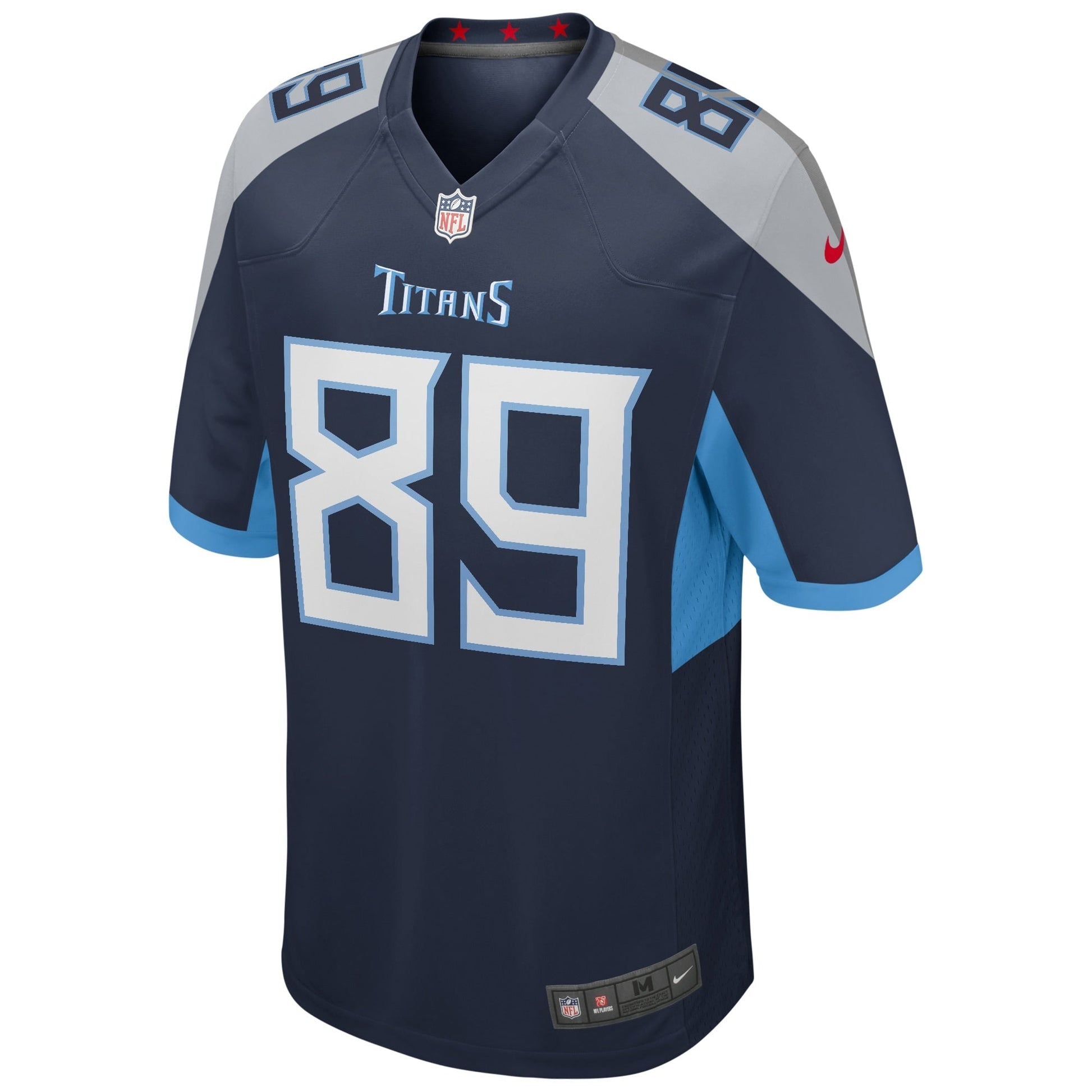 Frank Wycheck Tennessee Titans Game Retired Jersey - Navy football jersey product view 2