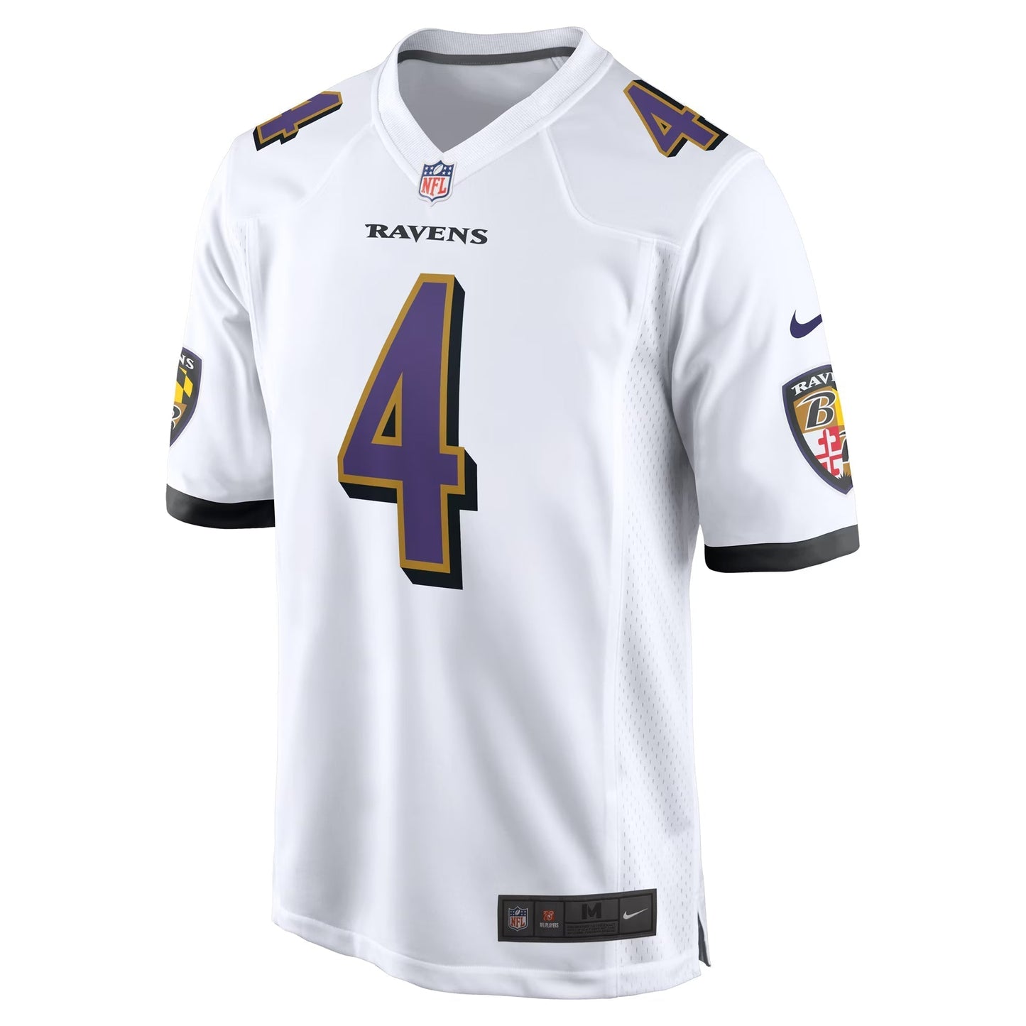 Baltimore Ravens Zay Flowers White Game Jersey football jersey product view 2