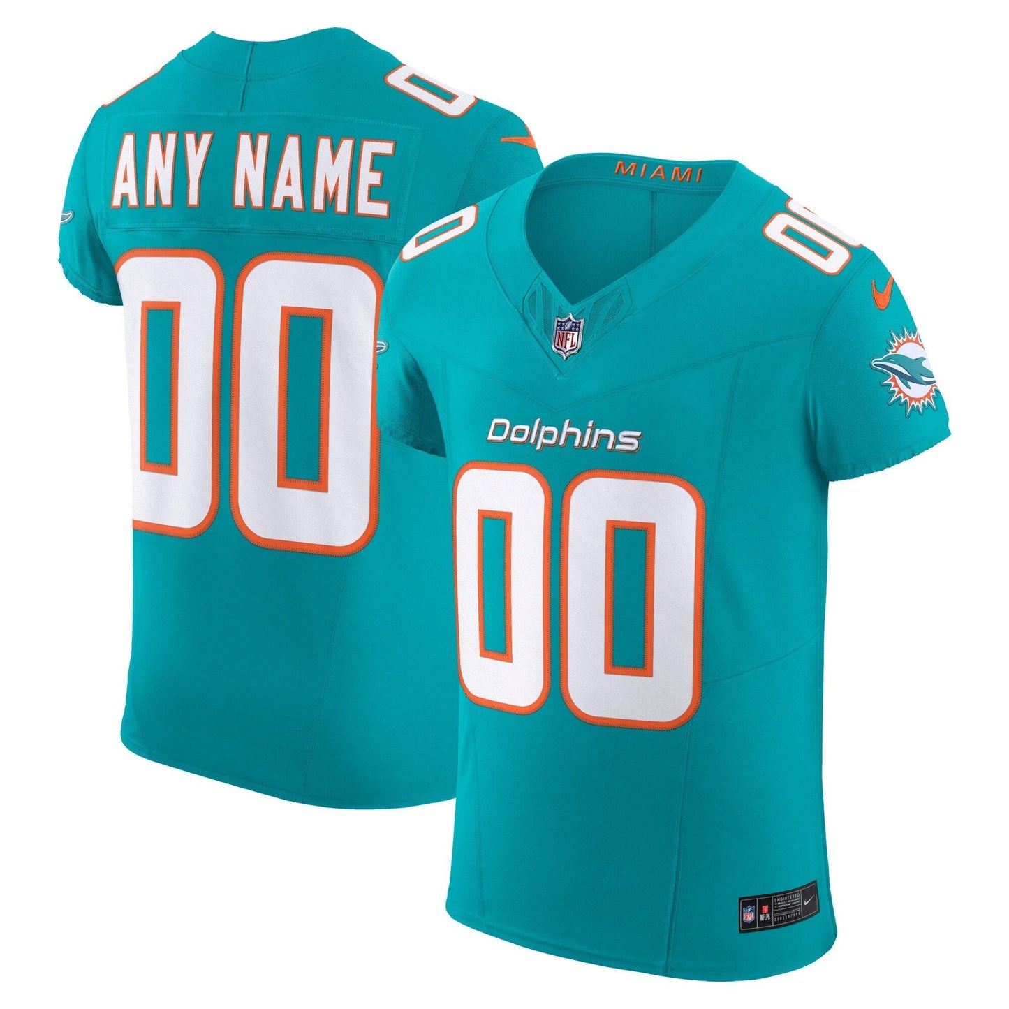 Miami Dolphins Aqua Vapor F.U.S.E. Elite Custom Jersey football jersey product view 1