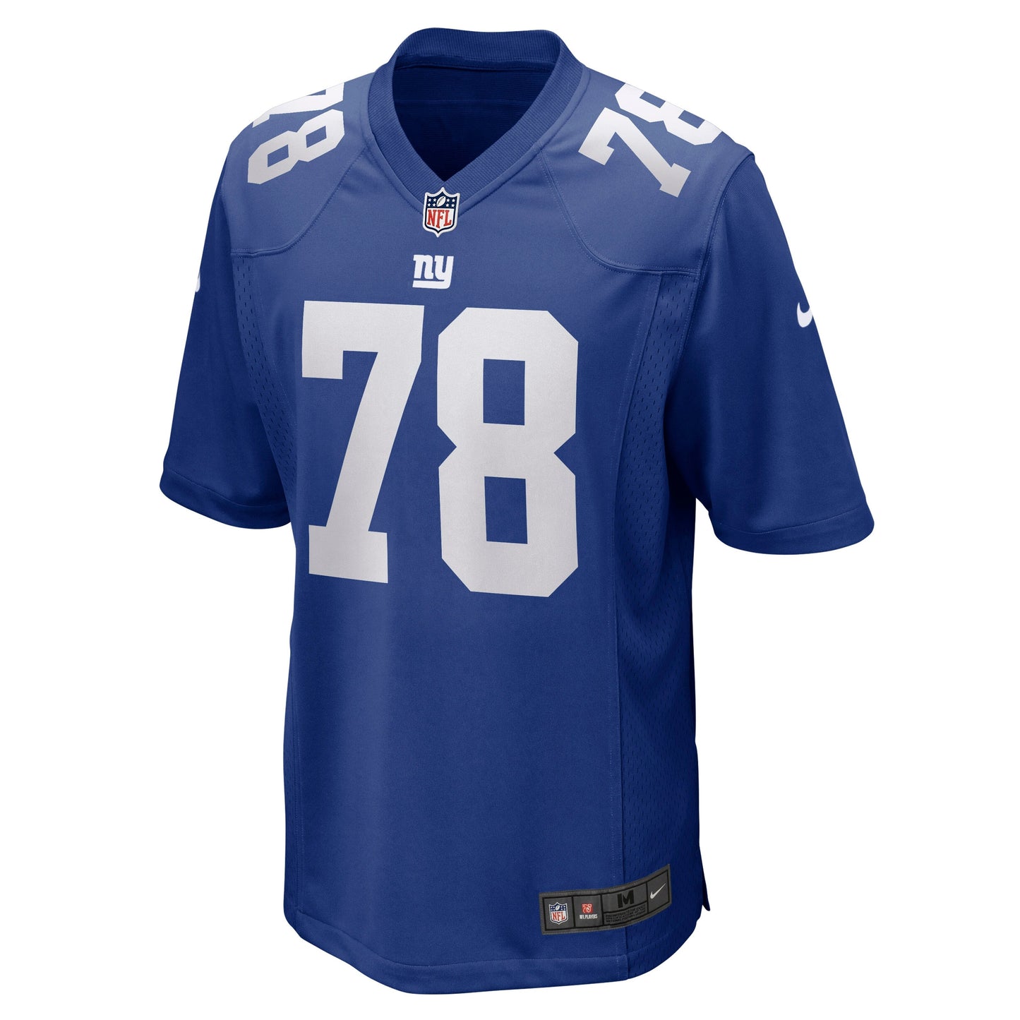 Andrew Thomas New York Giants Game Jersey - Royal football jersey product view 2