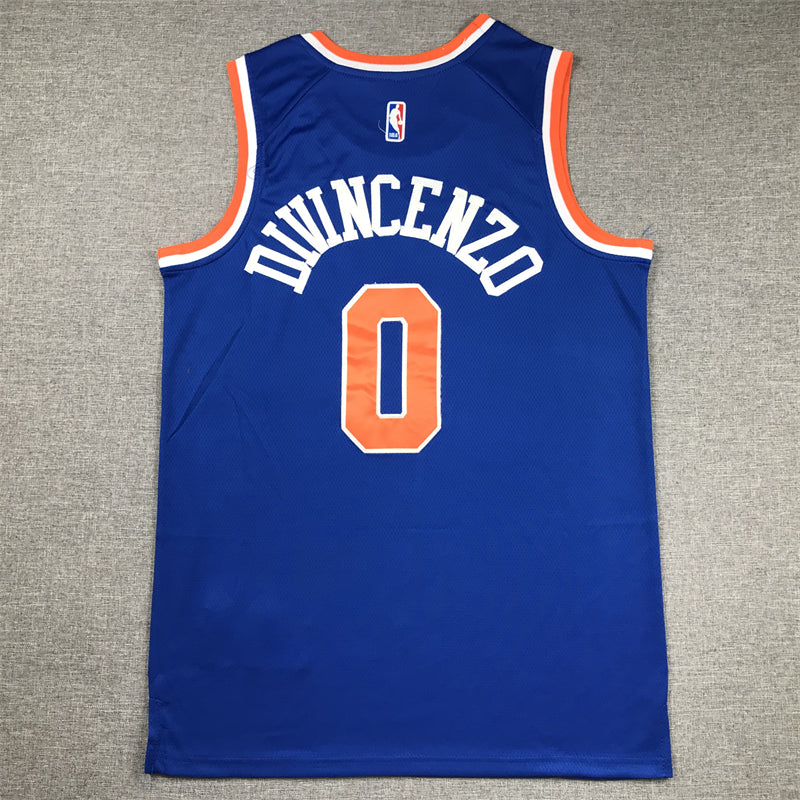 Knicks #0 blue jersey basketball jersey product view 2
