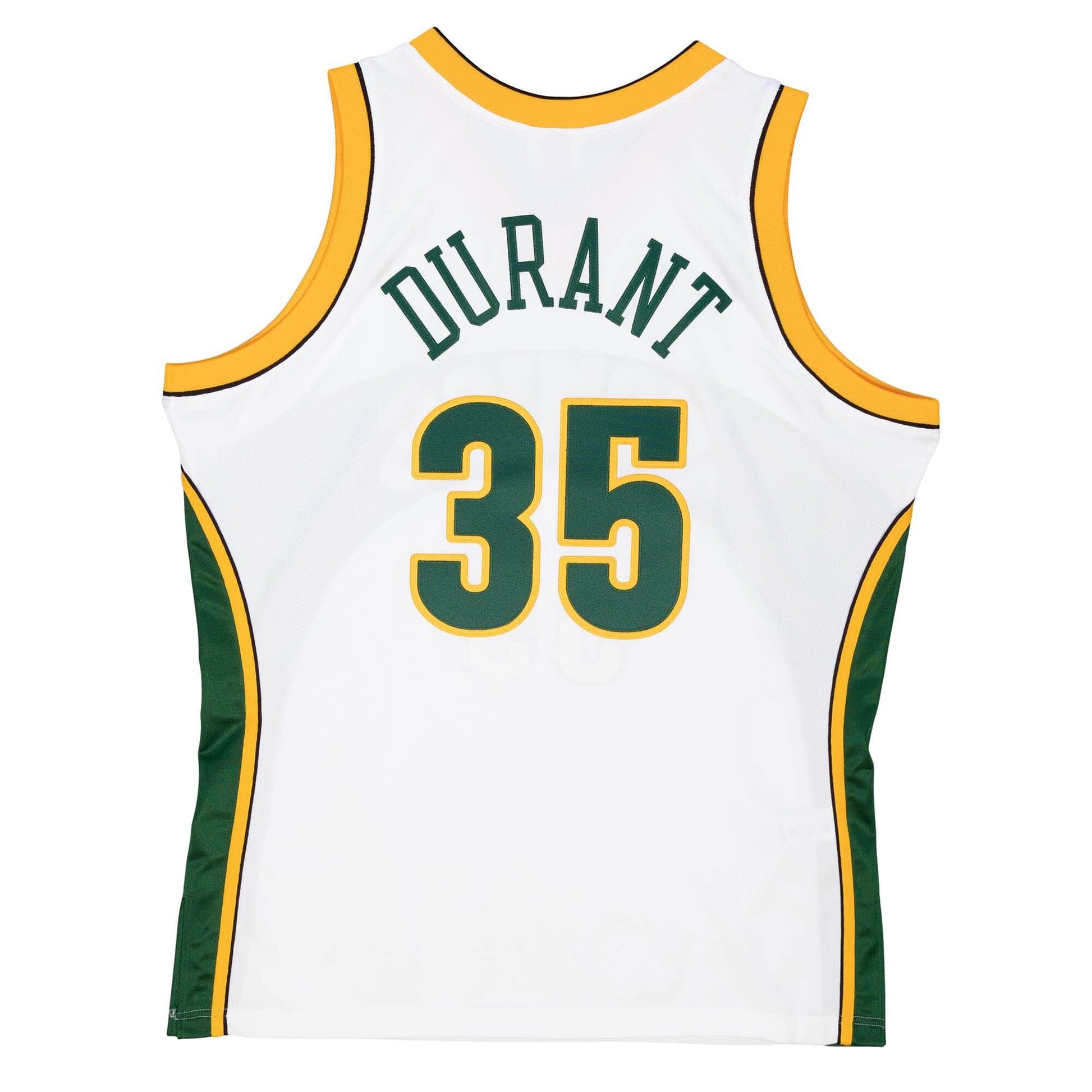 SuperSonics white 2007-08 Mitchell Retro Jersey-Kevin Durant basketball jersey product view 2