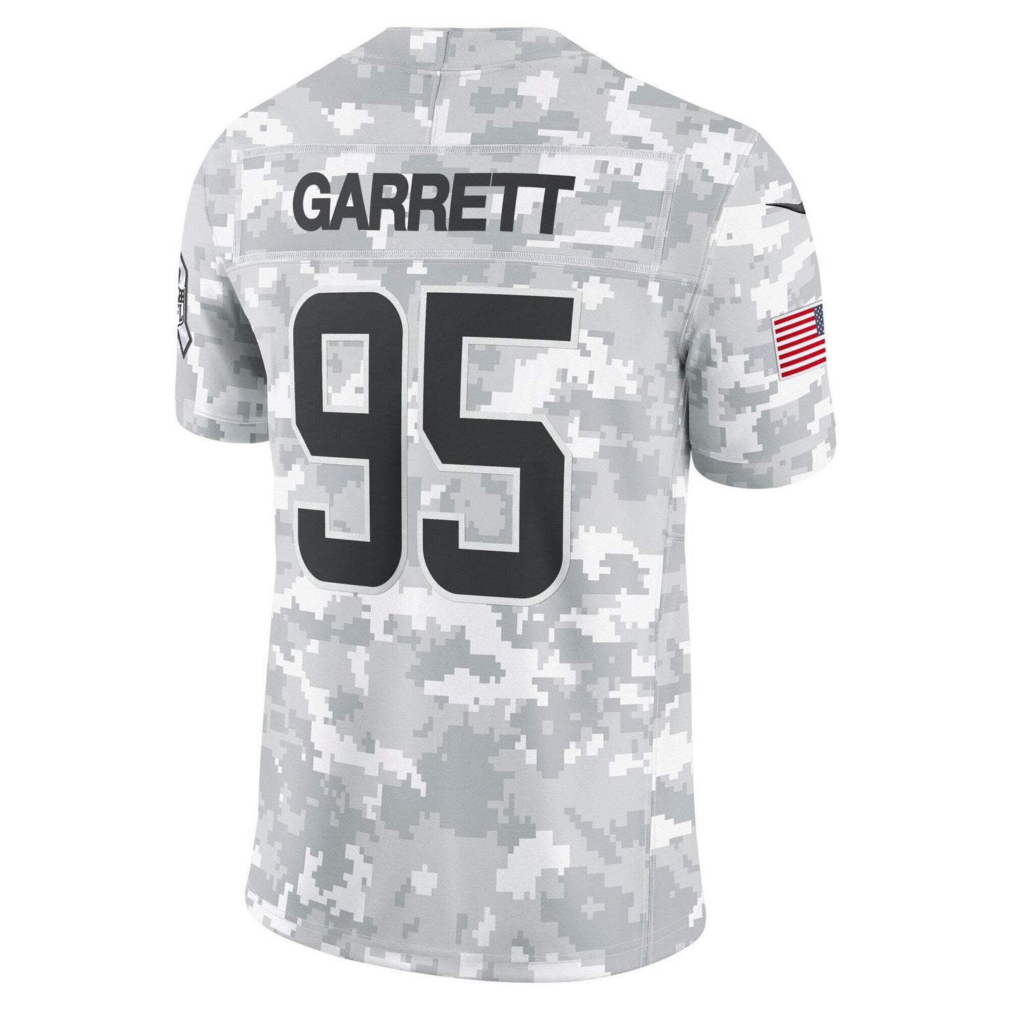 Myles Garrett Cleveland Browns 2024 Salute to Service Limited Jersey - Arctic Camo football jersey product view 3