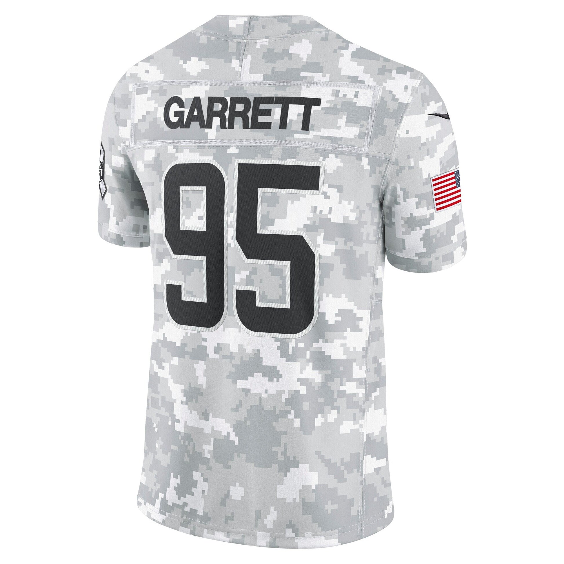 Myles Garrett Cleveland Browns 2024 Salute to Service Limited Jersey - Arctic Camo football jersey product view 3