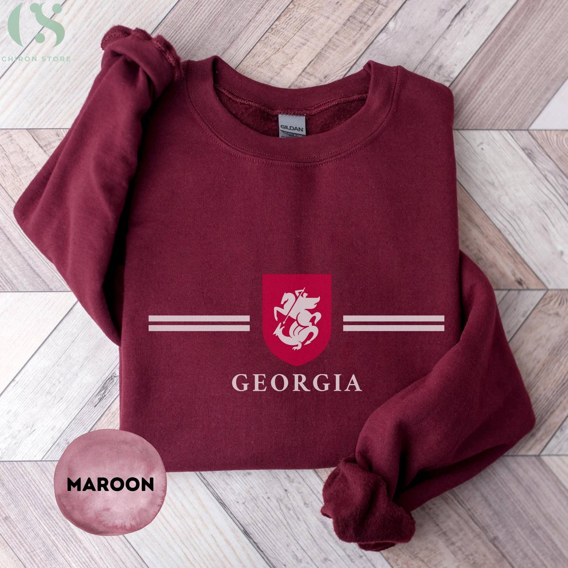 Georgia National Team Sweatshirt, Sakartvelo Flag Pullover Unisex T-shirt, Sweatshirt, Hoodie, Long Sleeve Tee - T-Shirt, Sweatshirt, Hoodie